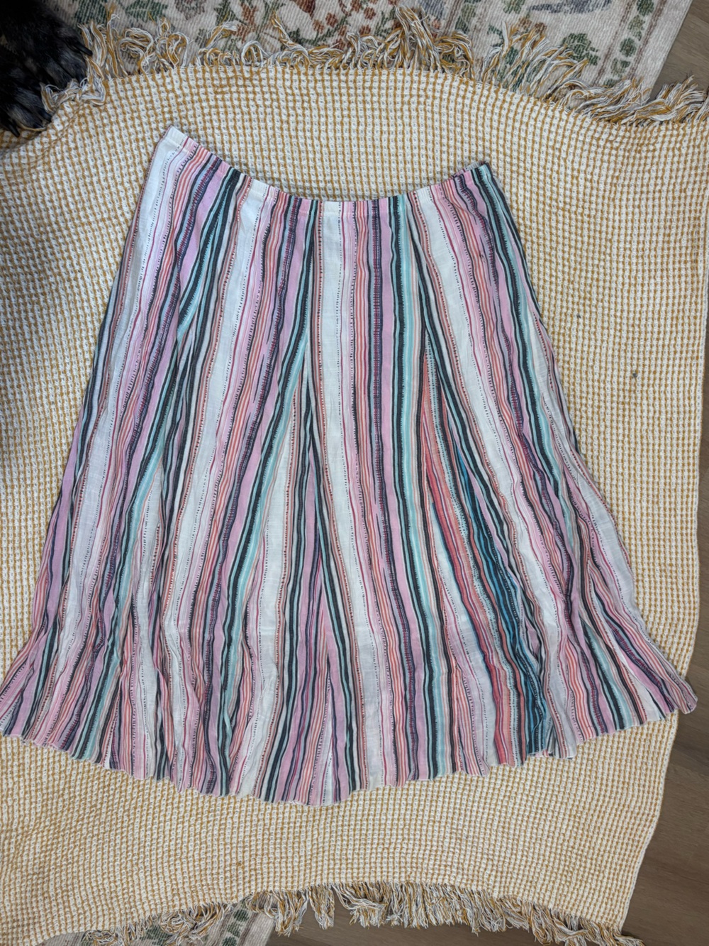 Zac & Rachel Pastel Striped Waistband skirt